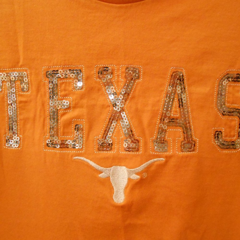 University Of Texas Sequin Long Sleeved Tee - Picture 3 of 4